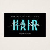 Crew Talent Block Text Business Card | QR Code (Vorderseite)