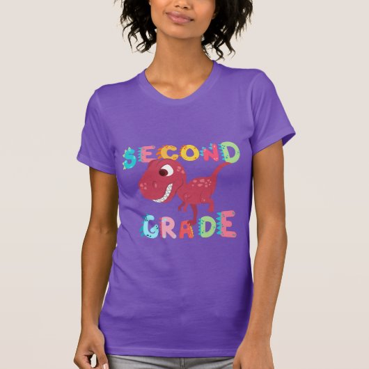Crew-Team Grade Dinosaur Kinderschule T-Shirt (Vorderseite)