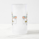 Crew trinkt mattierte Bier-Tasse Mattglas Bierglas (Mittel)