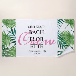Crew Tropical Summer Bachelorette Strandtuch