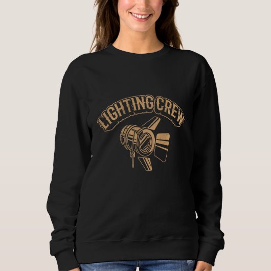 Crew Vintag Theaterbeleuchtung Techniker Sweatshirt (Vorderseite)