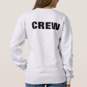 Crew von Logokombinationen für Vorder- und Rücksei Sweatshirt (Rückseite)