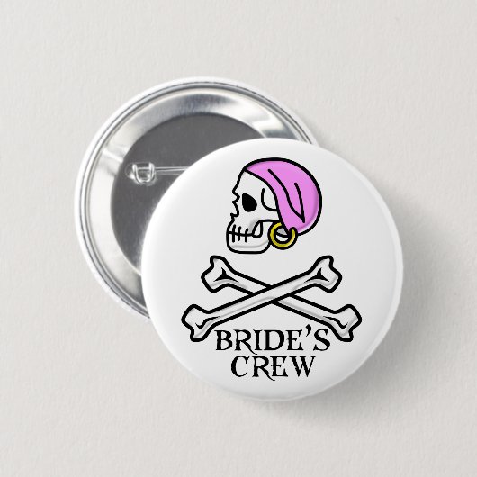 Crew von Pirate Bride Button (Vorne & Hinten)