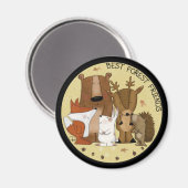 Crew Waldland - beste Waldfreunde/ Einzelpersonen Magnet (Vorderseite/Rückseite)