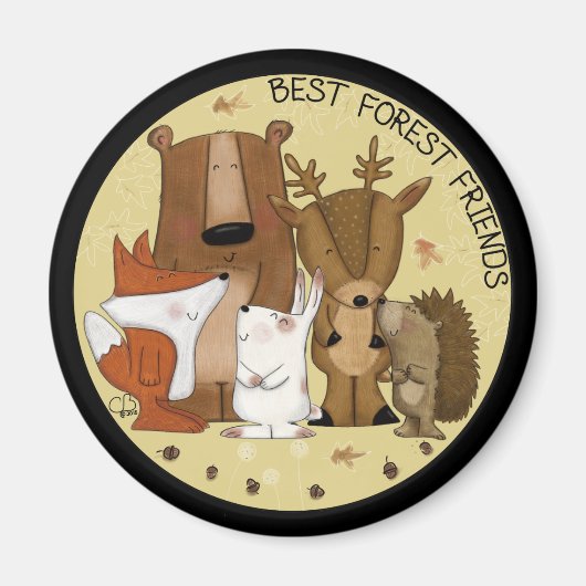 Crew Waldland - beste Waldfreunde/ Einzelpersonen Magnet (Vorne)