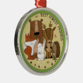 Crew Waldland - beste Waldfreunde/ Einzelpersonen Ornament Aus Metall (Rechts)