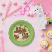 Crew Waldland - beste Waldfreunde/ Einzelpersonen Pappteller (Party)