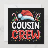 Crew Weihnachten Cousins Weihnachtsmannmütze (Vorderseite)