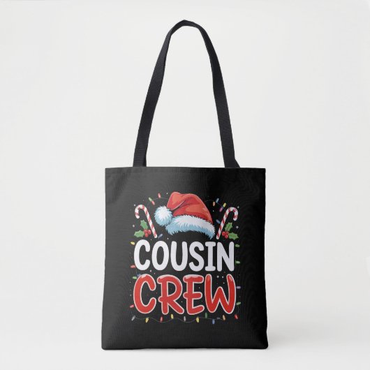Crew Weihnachten Cousins Weihnachtsmannmütze Tasche (Vorderseite)