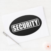 Crew zur Ereignissicherheit Ovaler Aufkleber (Umschlag)