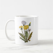Crewel bestickt Golden Dandy Lions Kaffeetasse (Links)