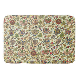 Crewel Work Stickerei Obst und Blume Badematte