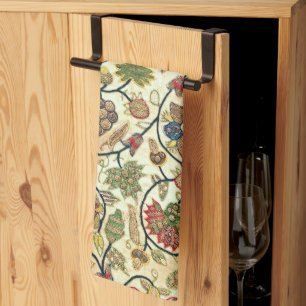 Crewel Work Stickerei Obst und Blume Geschirrtuch