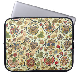 Crewel Work Stickerei Obst und Blume Laptopschutzhülle