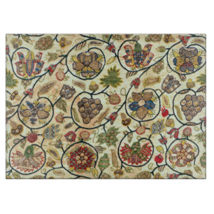 Crewel Work Stickerei Obst und Blume Schneidebrett