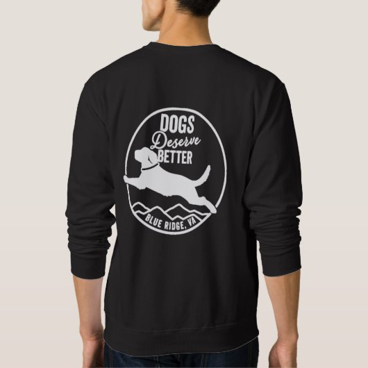 Crewneck Sweatshirt White Logo Front/Back (Rückseite)