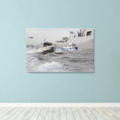 Crews der Küstenwache und der Polizei Leinwanddruck (Insitu (Holzboden))