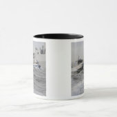 Crews der Küstenwache und der Polizei Tasse (Zentrum)