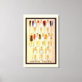 Crews der Uni Rowers Leinwanddruck (Vorderseite)