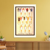 Crews der Uni Rowers Leinwanddruck (Insitu (Wohnzimmer))