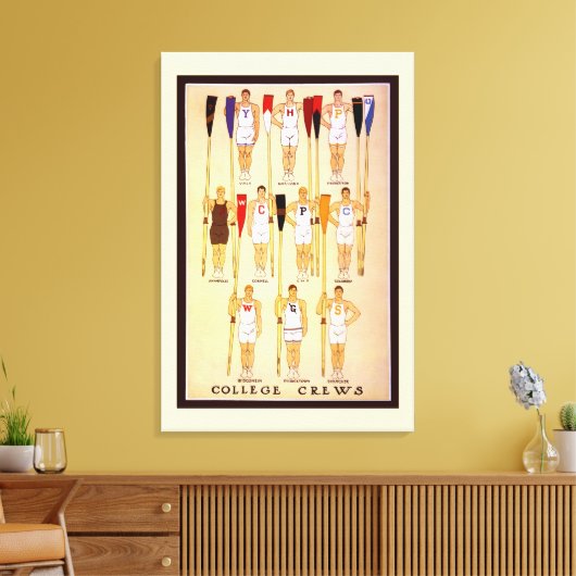 Crews der Uni Rowers Leinwanddruck (Insitu (Wohnzimmer))