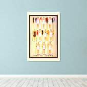 Crews der Uni Rowers Leinwanddruck (Insitu (Holzboden))