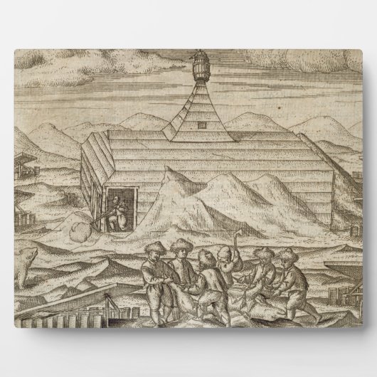 Crews, die Bären töten und hauen, außerhalb der Ka Fotoplatte (Vorderseite)