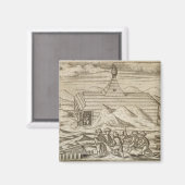 Crews, die Bären töten und hauen, außerhalb der Ka Magnet (Vorderseite/Rückseite)