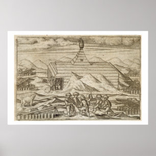 Crews, die Bären töten und hauen, außerhalb der Ka Poster