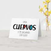 Cria cuervos karte (Gelbe Blume)