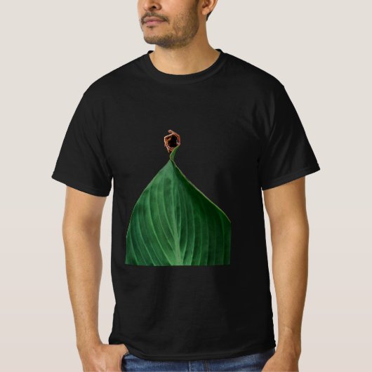 Criativo Verde Texturizado Arte Surrealista T-Shirt (Vorderseite)