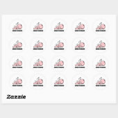 Crib Potato - Kleines Schlafbaby Runder Aufkleber (Blatt)