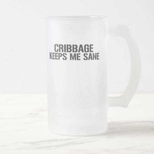 Cribbage behält mich gesund mattglas bierglas (Rechts)
