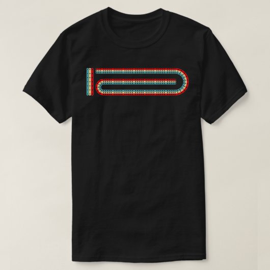 Cribbage Board 3 Track Cribbage T-Shirt (Design vorne)