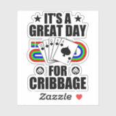 Cribbage Board für Cribbage Card Game Player Funny Aufkleber (Blatt)