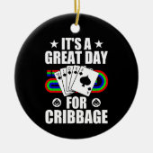 Cribbage Board für Cribbage Card Game Player Funny Keramik Ornament (Vorne)