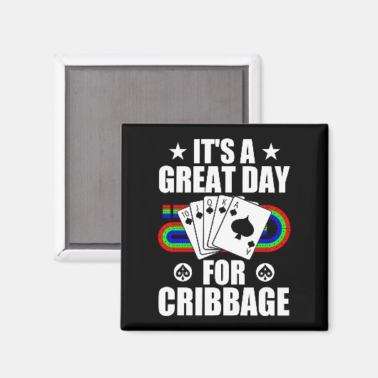 Cribbage Board für Cribbage Card Game Player Funny Magnet (Vorderseite/Rückseite)