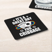 Cribbage Board für Cribbage Card Game Player Funny Rechteckiger Pappuntersetzer (angewinkelt)