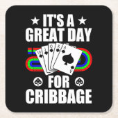 Cribbage Board für Cribbage Card Game Player Funny Rechteckiger Pappuntersetzer (Vorderseite)