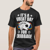 Cribbage Board für Cribbage Card Game Player Funny T-Shirt (Vorderseite)