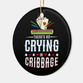Cribbage Board Player Card Spielregeln Cribage Pla Keramik Ornament (Links)