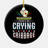 Cribbage Board Player Card Spielregeln Cribage Pla Keramik Ornament (Hinten)