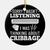 Cribbage Board Player Card Spielregeln Cribage Pla Keramik Ornament (Vorne)