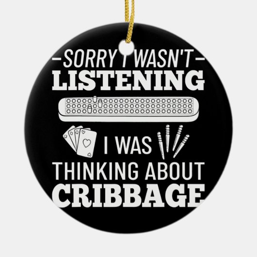 Cribbage Board Player Card Spielregeln Cribage Pla Keramik Ornament (Vorne)