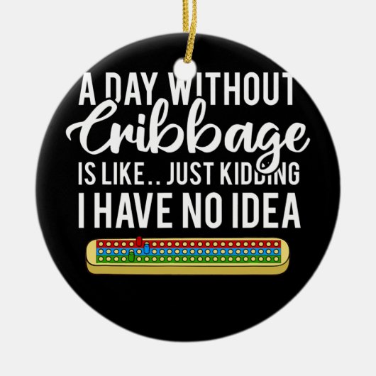 Cribbage Board Player Card Spielregeln Cribage Pla Keramik Ornament (Vorne)