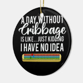 Cribbage Board Player Card Spielregeln Cribage Pla Keramik Ornament (Links)