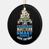 Cribbage Board Player Card Spielregeln Cribage Pla Keramik Ornament (Links)