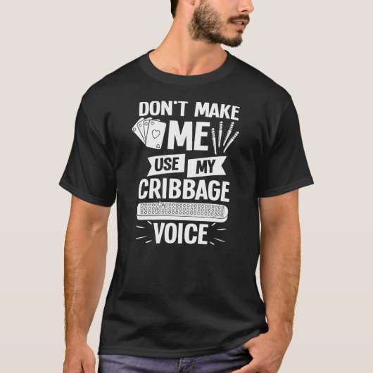Cribbage Board Player Card Spielregeln Cribage Pla T-Shirt (Vorderseite)