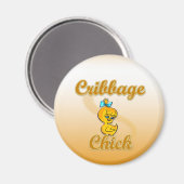 Cribbage Chick Magnet (Vorderseite/Rückseite)