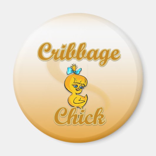 Cribbage Chick Magnet (Vorne)